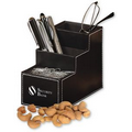 Faux Leather Desk Organizer with Extra Fancy Jumbo Cashews